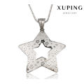 32675 Fashion Five-Point Stars Enameled Stainless Steel Jewelry Chain Pendant